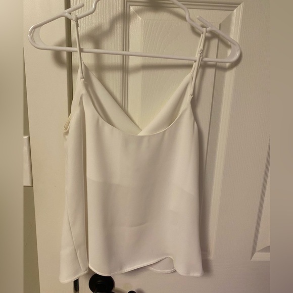 Babaton Aritzia Cowl Neck Tank, White, Medium - Picture 2 of 3